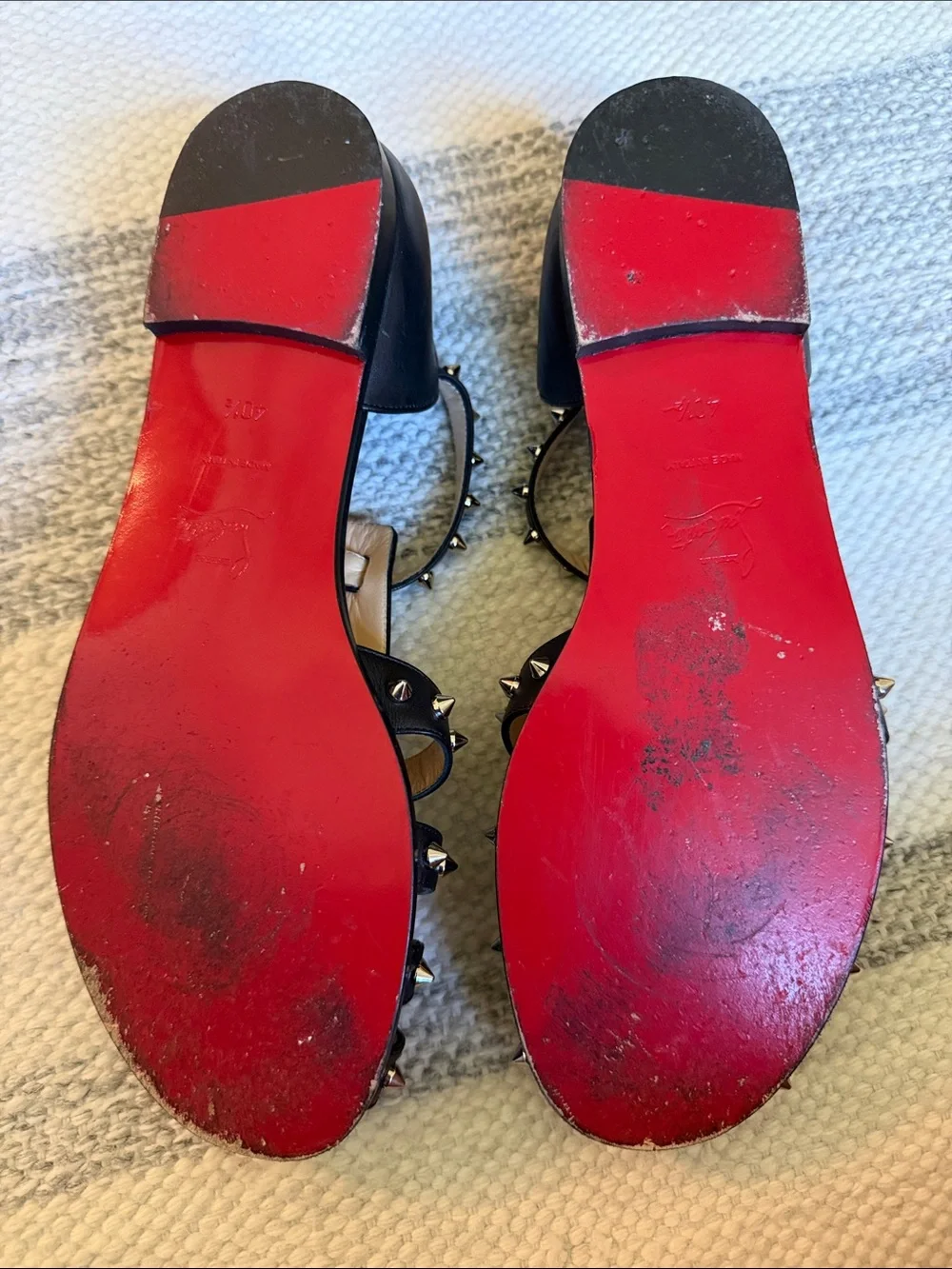 Louboutin Loubiclou Stud Gladiator Sandal